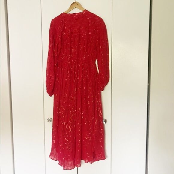 Anthropologie Allene Shimmer Maxi Dress S - Picture 7 of 7